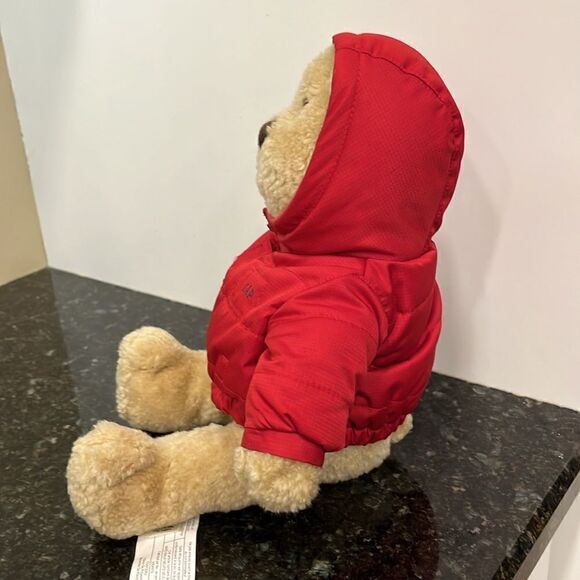 2004 GAP PLUSH BEAR WITH RED PUFFER JACKET. Size 15” - Picture 3 of 11